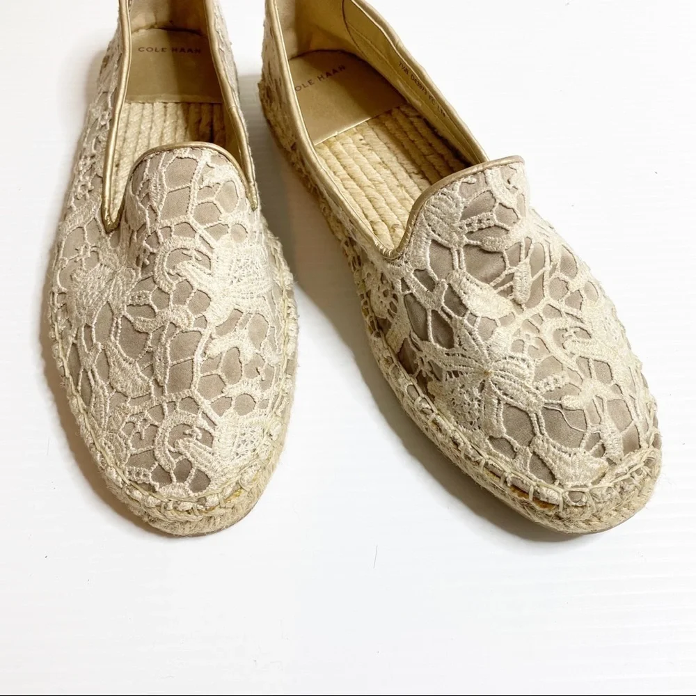 Cole Haan- Palermo Lace Espadrille Loafer - 7.5 B